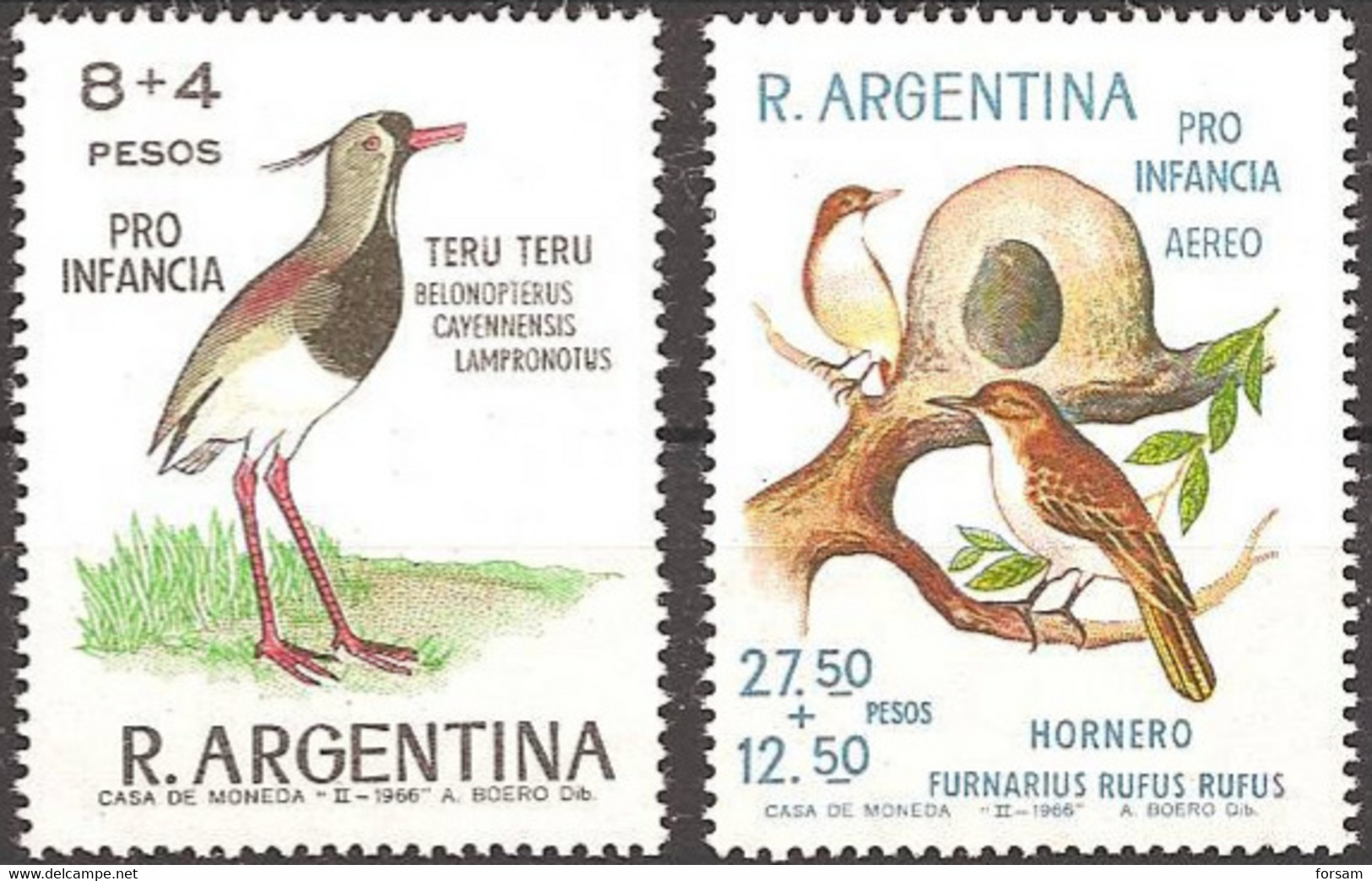 ARGENTINA..1966..Michel # 900-901...MNH. - Neufs