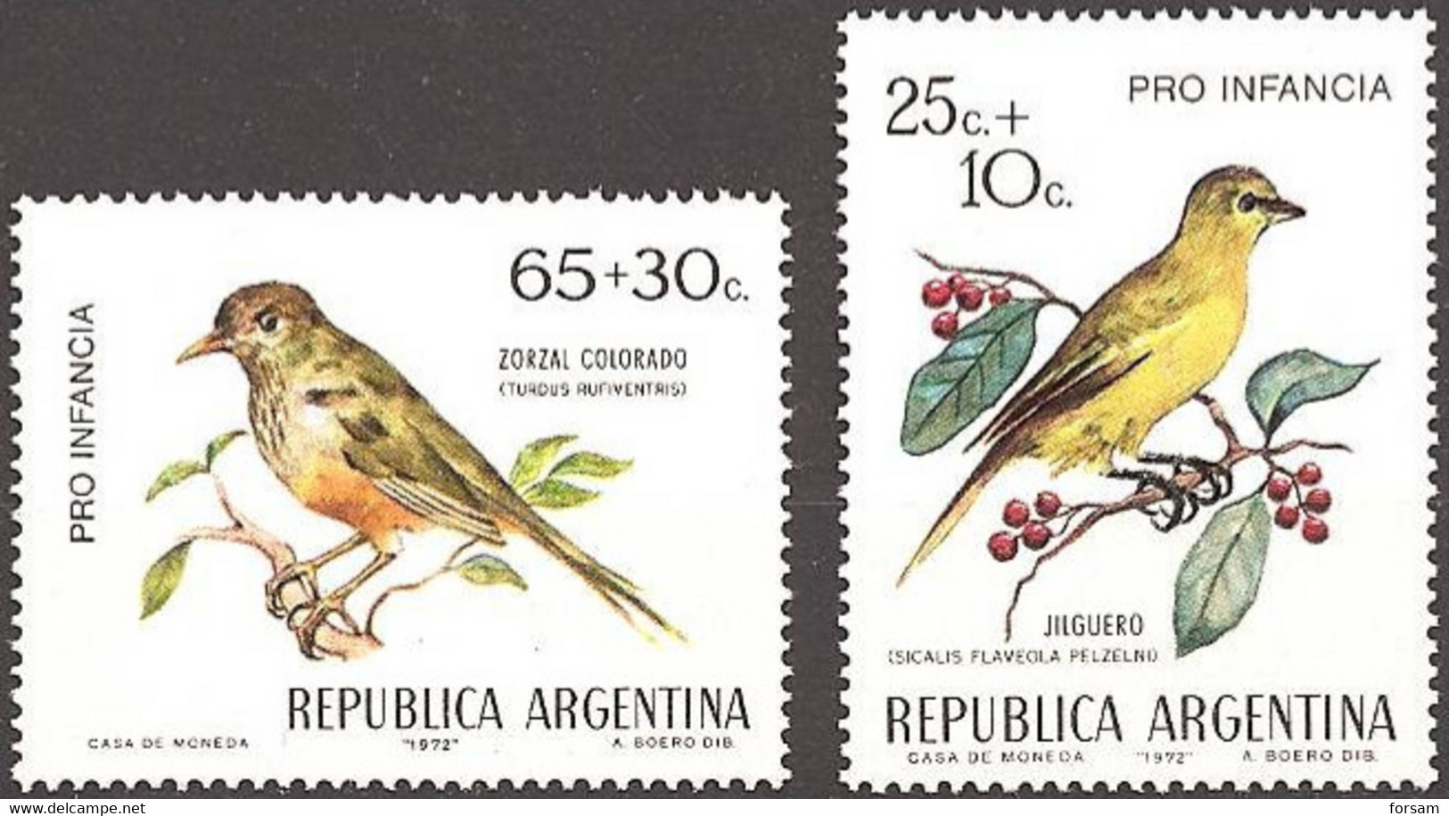 ARGENTINA..1972..Michel # 1119-1120...MNH. - Ungebraucht