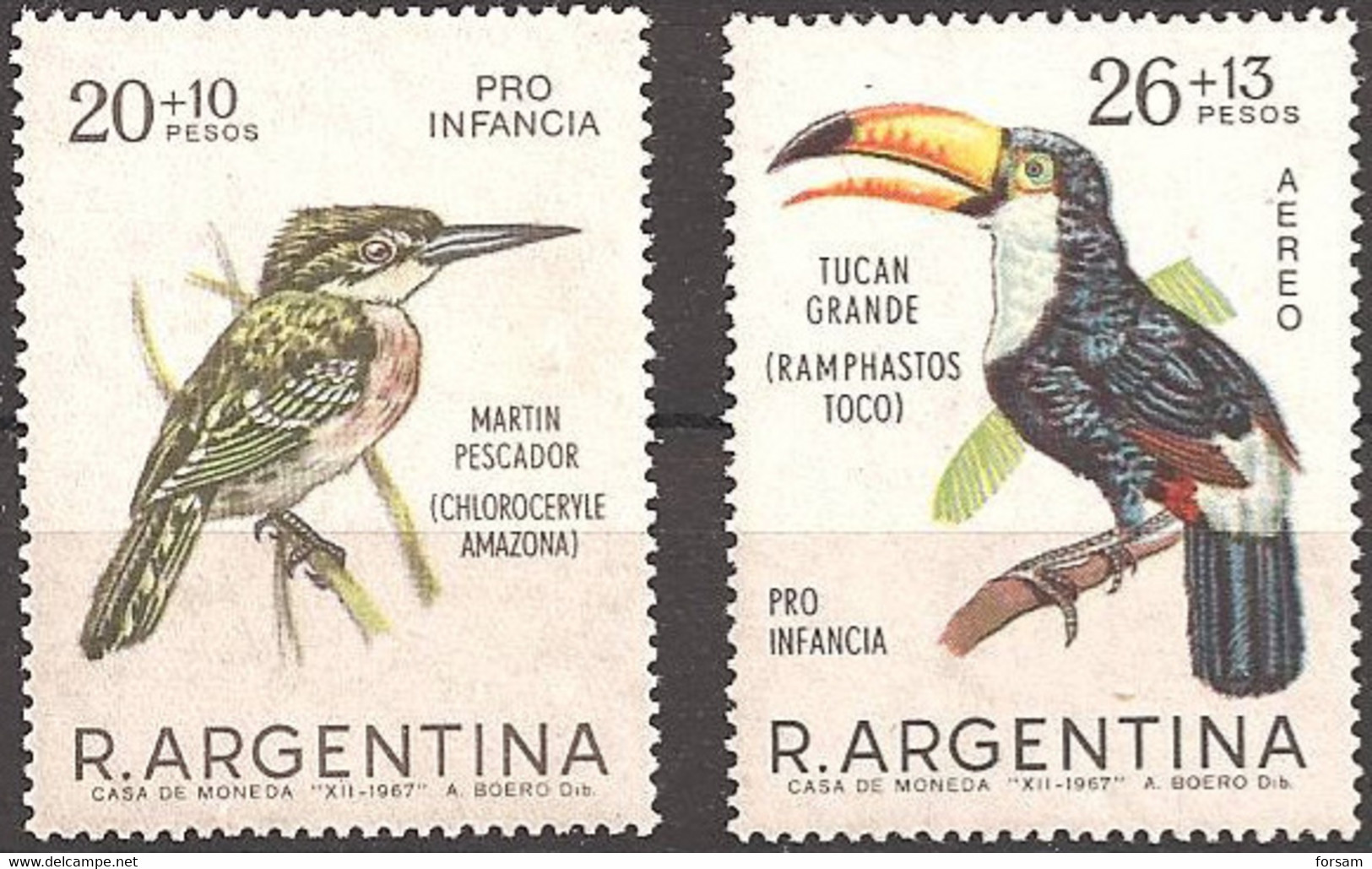 ARGENTINA..1967..Michel # 981-982...MNH. - Unused Stamps