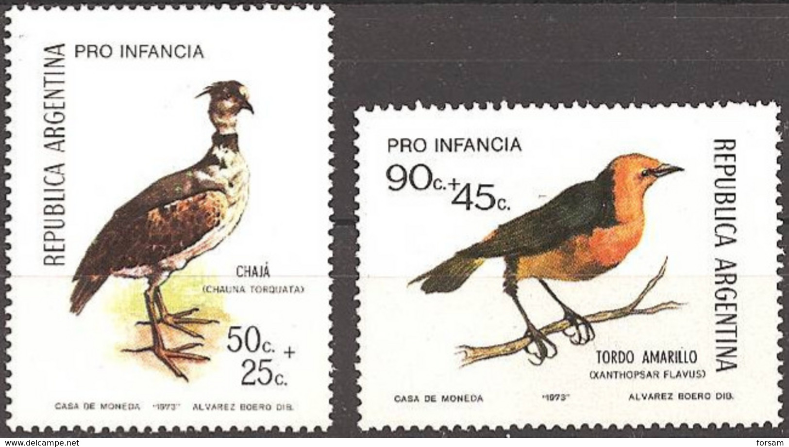 ARGENTINA..1973..Michel # 1142-1143...MNH. - Nuevos