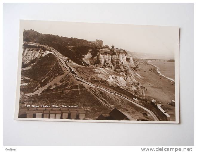 UK- Dorset - Bournemouth - Steps - Durley Chine  - VF  D51670 - Bournemouth (a Partire Dal 1972)