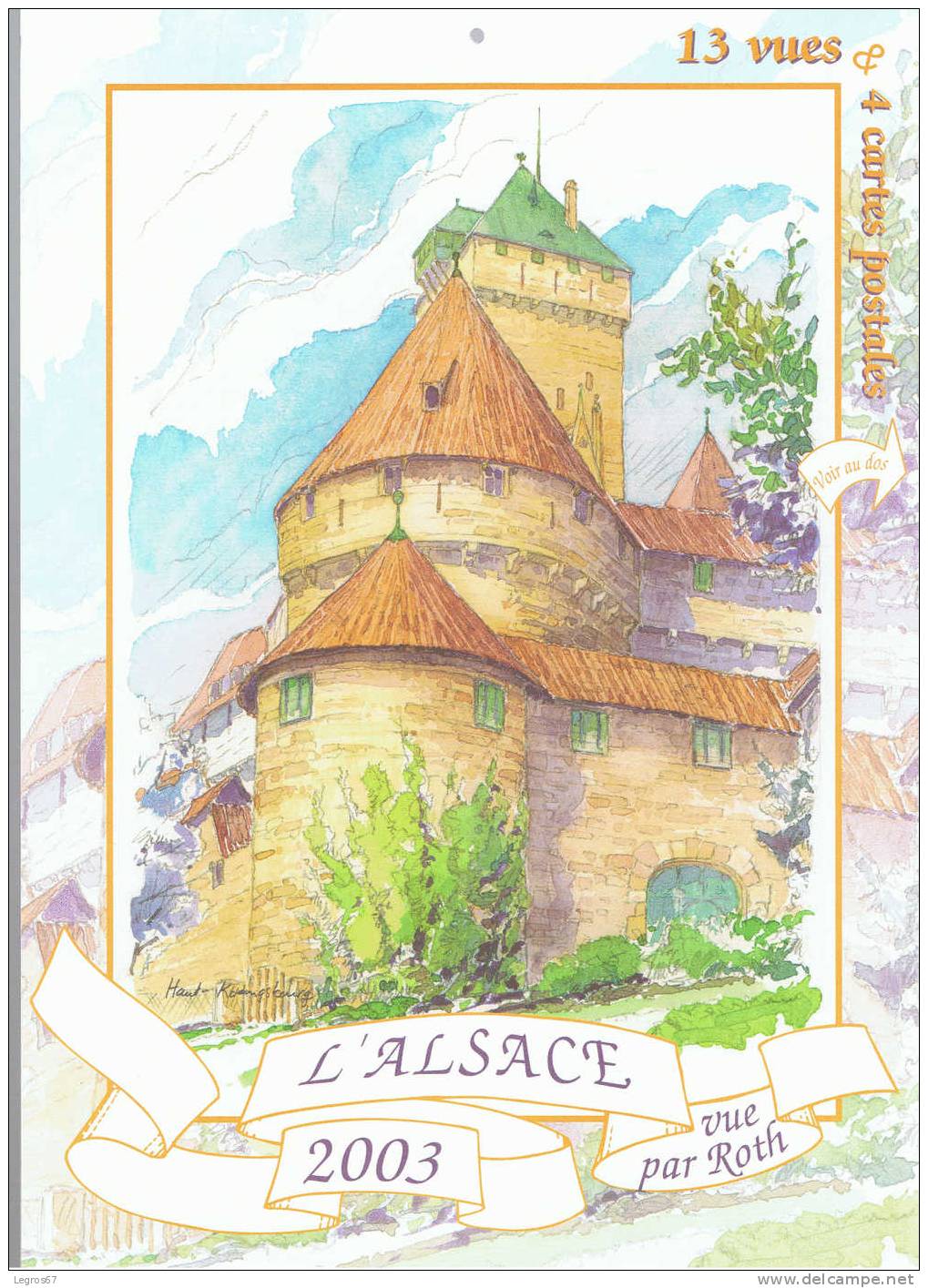 CALENDRIER 2003 - L'ALSACE VUE PAR ROTH - Formato Grande : 2001-...