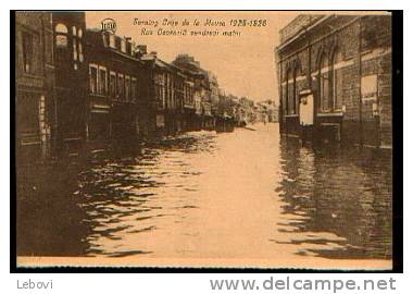 SERAING "Crue De La Meuse 1925/6 - Rue Cockerill Vendredi Matin" Ed. Legia Liège*** - Seraing