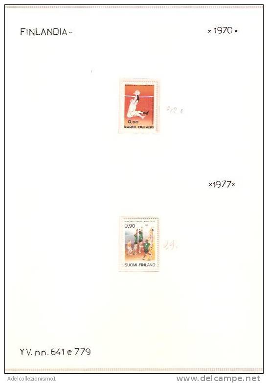 25946)foglio Serie Completa - Sport - Catalogo Ivert N°641 E 779 Finlandia 1970 E 1977 - Feuilles Complètes Et Multiples