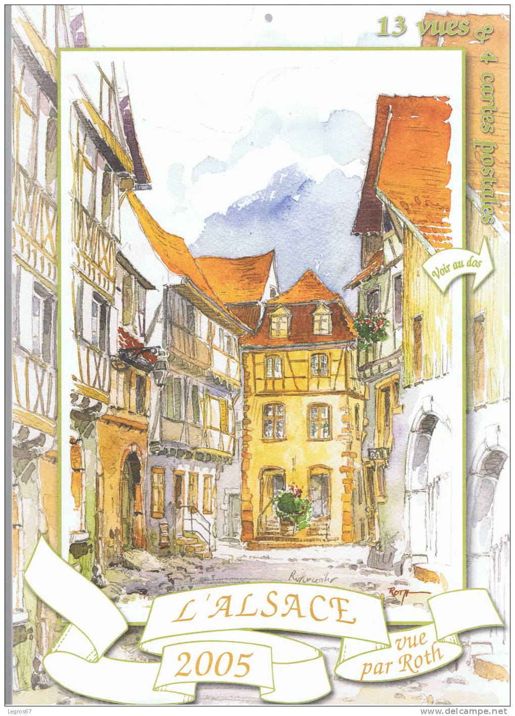 CALENDRIER 2005 - L'ALSACE VUE PAR ROTH - Formato Grande : 2001-...