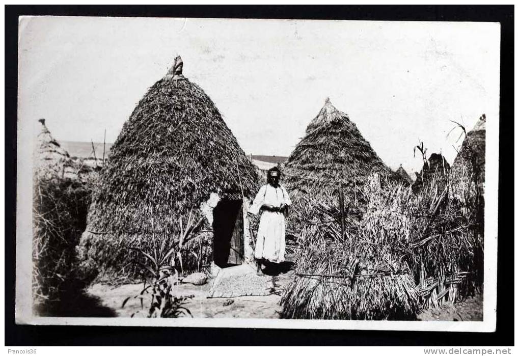 Maroc - Scènes - Habitation Indigènes En Paille - 1947 - Dos écrit - Altri & Non Classificati