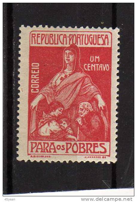 Portugal: 1915 Y&T N°226  N , Légère Trace De Charnière, Au Profit Des Pauvres - Unused Stamps