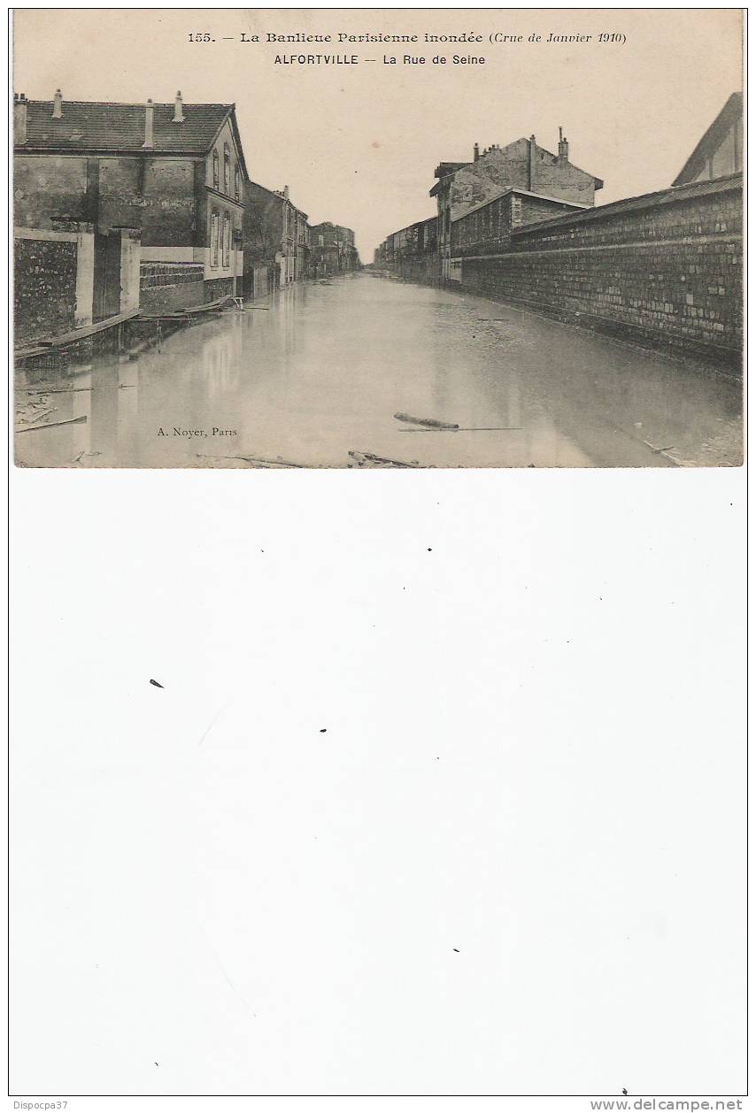 94- ALFORTVILLE- LA CRUE DE LA SEINE JANVIER 1910 - La Rue De Seine - Alfortville