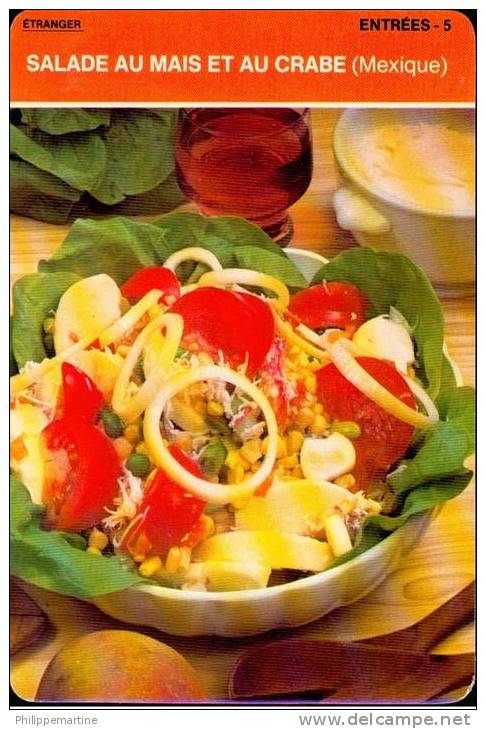 Mexique : Salade Au Maïs Et Au Crabe - Cooking Recipes