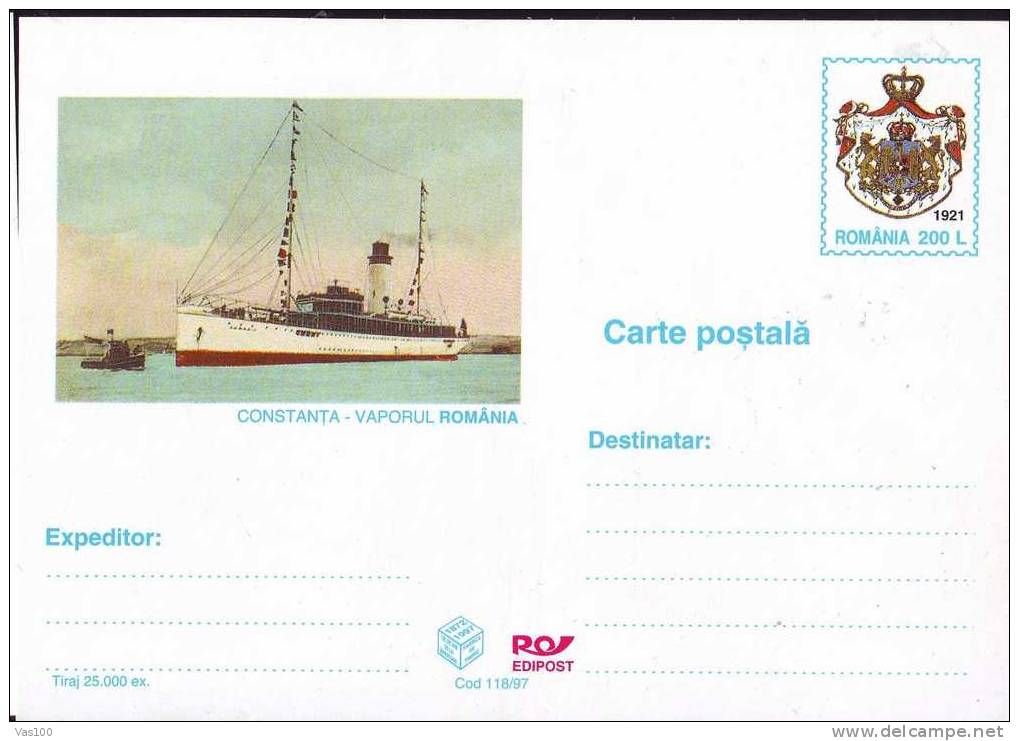 Sailing Ships Boats Navigation 1 PC Stationery, Ship  1997/118 Romania - Marittimi