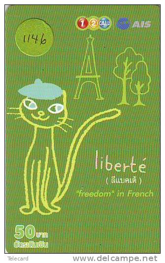 Telecarte THAILAND  (1146) LIBERTE FRANCE  RELATED * EIFFEL * Telefonkarte - Thailand