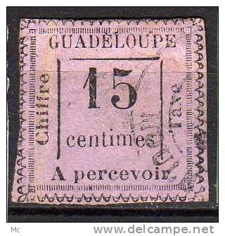 Guadeloupe Taxe  N° 8 Oblitéré ° Second Choix - Impuestos