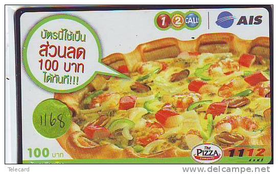 Telecarte THAILAND  (1168)  * Telefonkarte * PIZZA - Thaïland