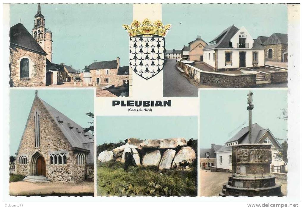 Pleubian (22) : 5 Vues Dont Mairie Environ 1950. - Pleubian