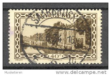 Saar Saargebiet 1926 Mi. 113 Kaserne Saarlouis Deluxe Cancel SAARBRÜCKEN !! - Usados