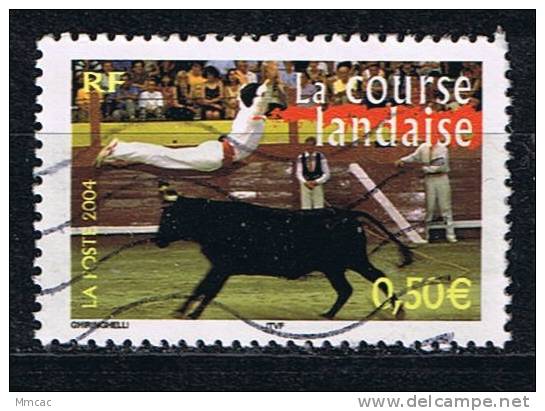 #3632 - France/Course Landaise, Vache Yvert 3653 Obl - Kühe