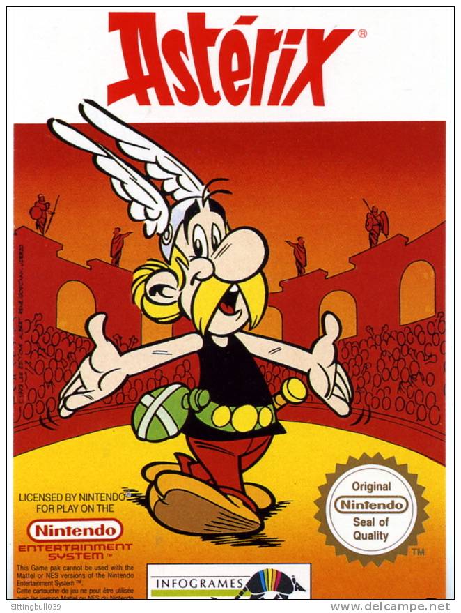 ASTERIX. GAME BOY, NINTENDO, SUPER NINTENDO. SERIE COMPLÈTE DE 3 CP PUB. 1993 INFOGRAMES/Les Ed. A. R/GOSCINNY-UDERZO - Astérix