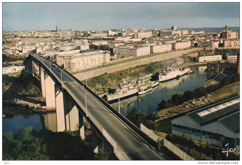 CPSM-29-FINISTERE- BREST-Pont De L'Harteloire Et Vue Générale Sur La Ville..751/2 - Brest