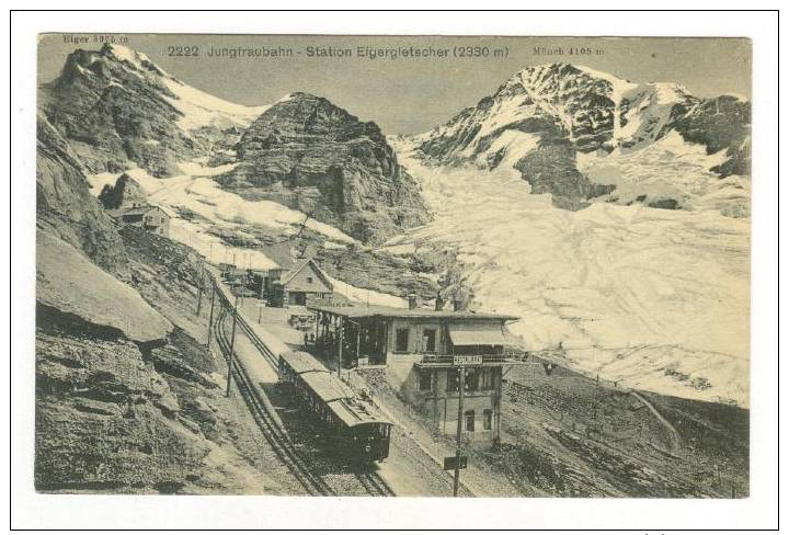 Jungfraubahn - Station Eigergletscher Mit Monch , Switzerland , 00-10s #2 - Autres & Non Classés