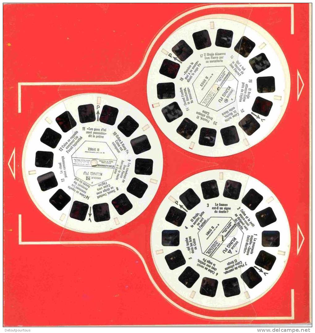 VIEWMASTER GAF Stereo 3D Relief  Grande Pochette 3 Disc Set 20x20cm POPEYE Bande Dessinée - Visionneuses Stéréoscopiques