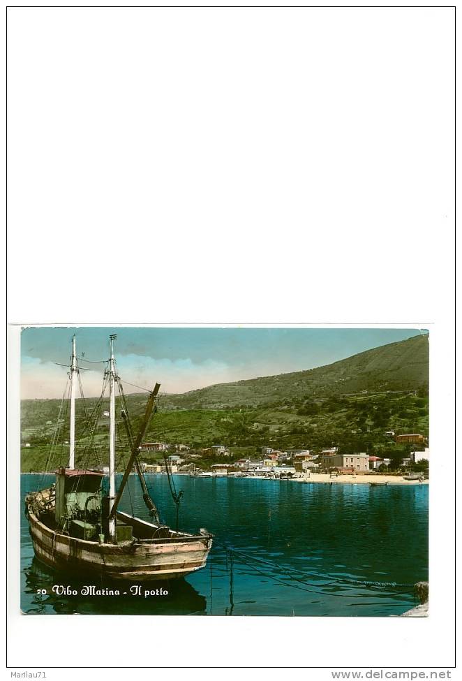 CALABRIA Vibo Valenzia Il Porto 1960 Viaggiata - Formato Grande - - Vibo Valentia