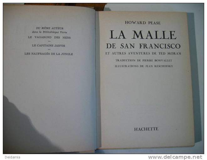 Hachette Howard PEASE La Malle De San Francisco (1954) - Hachette