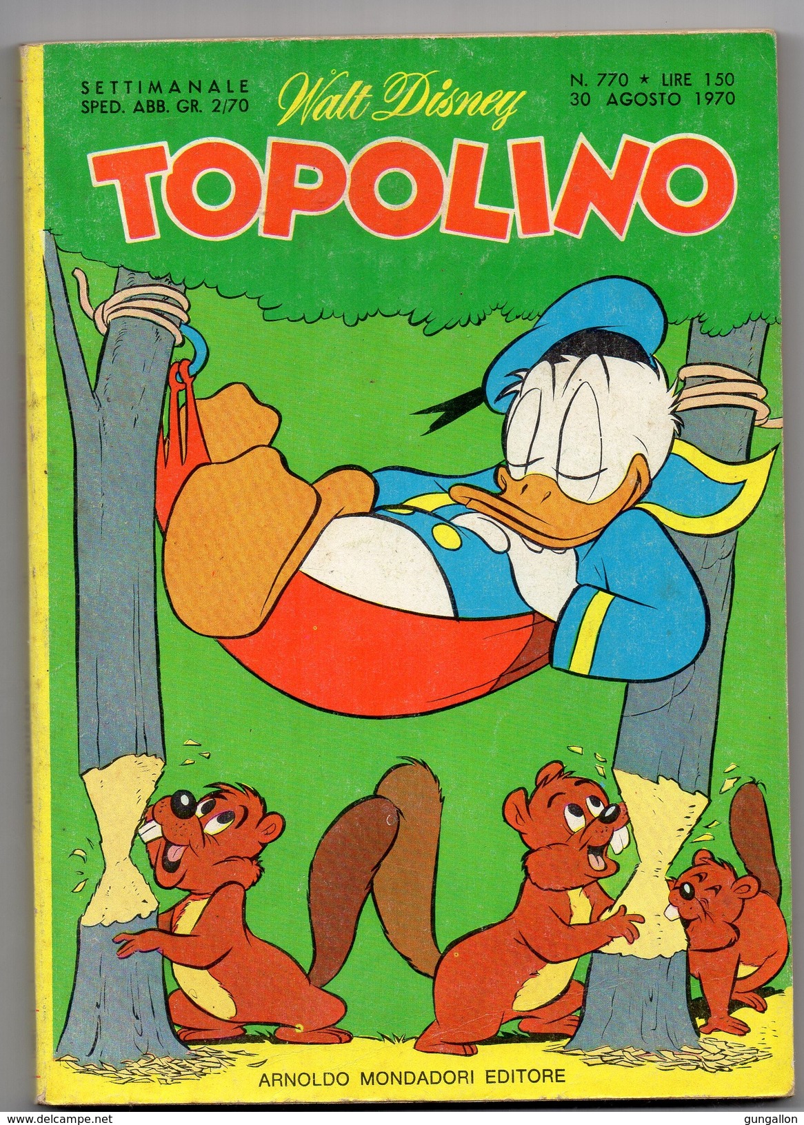 Topolino (Mondadori 1970) N.  770 - Disney