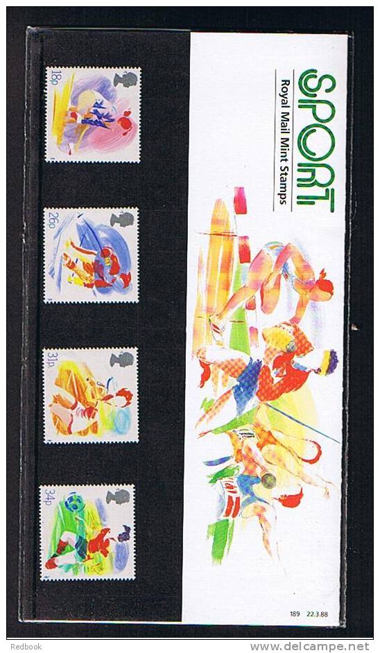 1988 GB Presentation Pack - Sport Skiing Tennis Football - MNH Stamps - Ref 383 - Presentation Packs