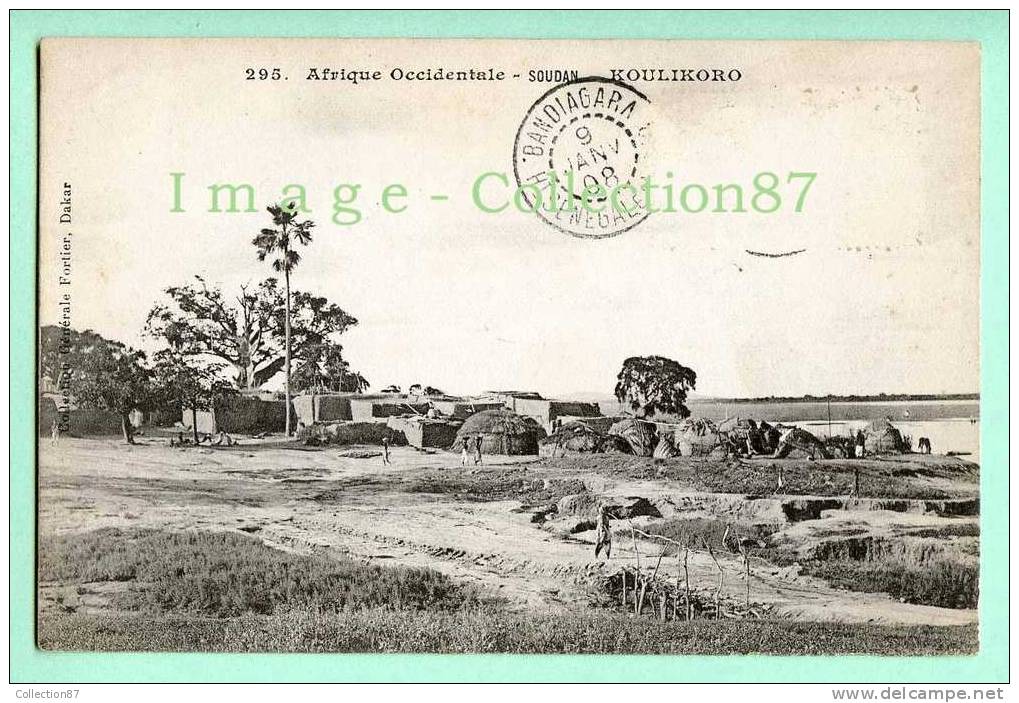 COLLECTION FORTIER 295 - AFRIQUE - SOUDAN - KOULIKORO - VUE Du VILLAGE - Soudan