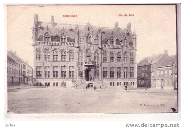 BELGIQUE , MOUSCRON , Hotel De Ville - Mouscron - Moeskroen