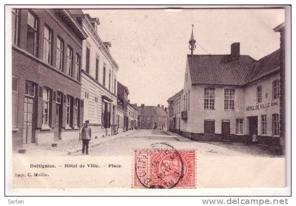 BELGIQUE , MOUSCRON , DOTTIGNIES , Hotel De Ville , Place - Mouscron - Moeskroen