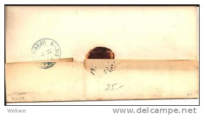 Braun035/  BRAUNSCHWEIG - Langstempel Calvoerde (schwarz) 1853 - Vorphilatelie