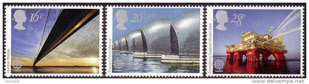 Grande-Bretagne - Y&T 1091 à 1093 (SG 1215 à 1217) ** (MNH) - Europa - Engineering Achievements - Ungebraucht