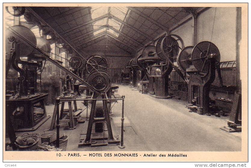 PARIS.HOTEL DES MONNAIES.ATELIER DES MEDAILLES. - Coins (pictures)