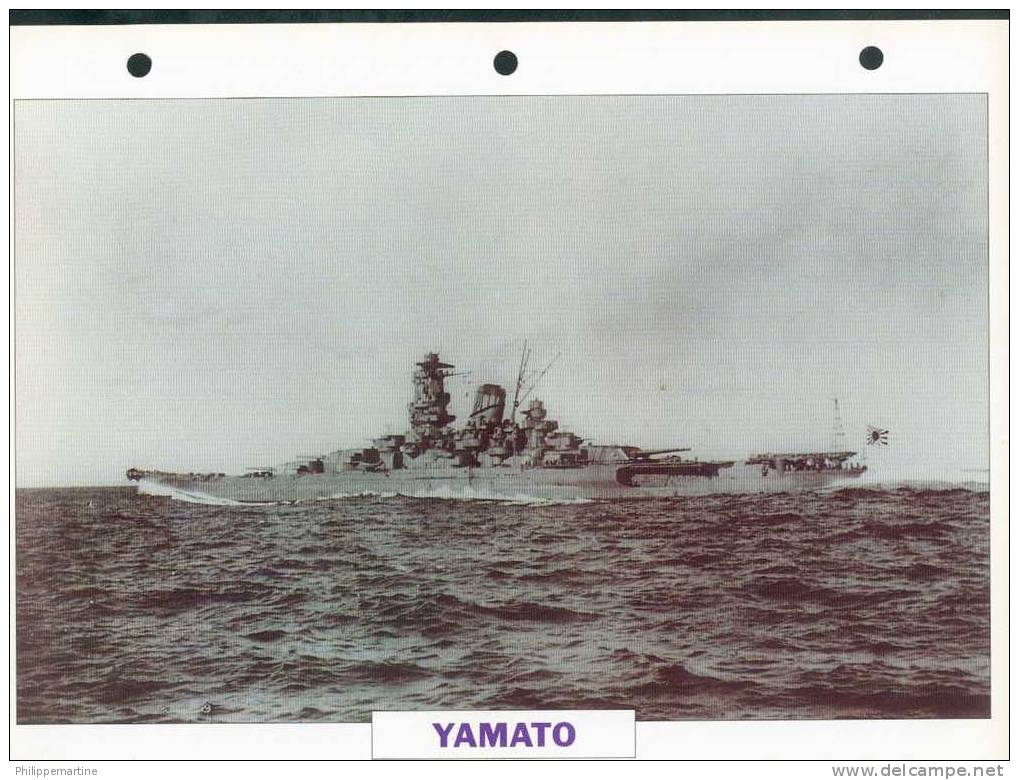 Japon 1945 : Cuirassé YAMATO - Bateaux