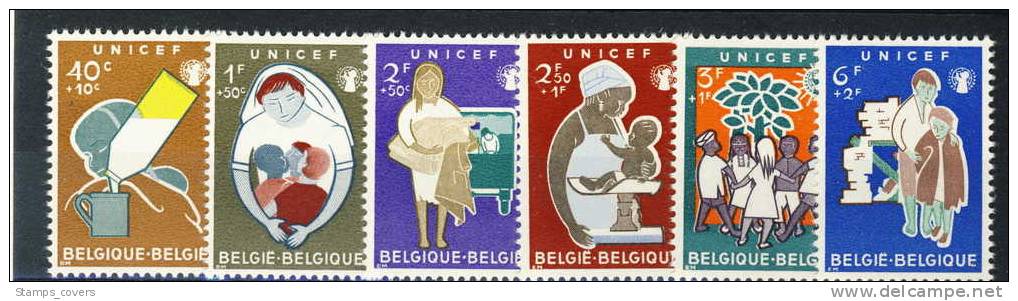 BELGIUM MNH** COB 1153/58 UNICEF - UNICEF