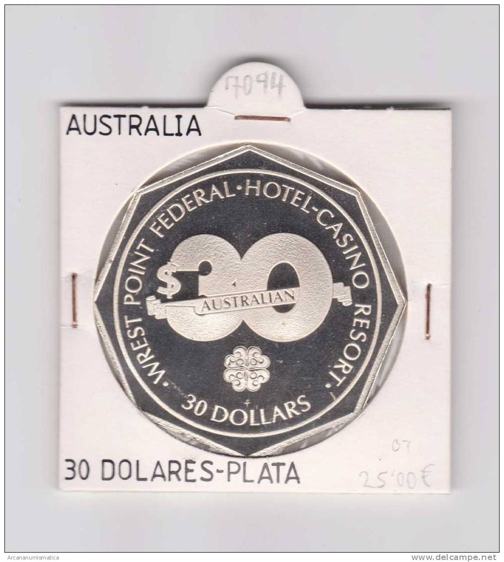 AUSTRALIA  30 DOLARES  PLATA/SILVER  ND    SC/UNC     DL-7094 - Other & Unclassified