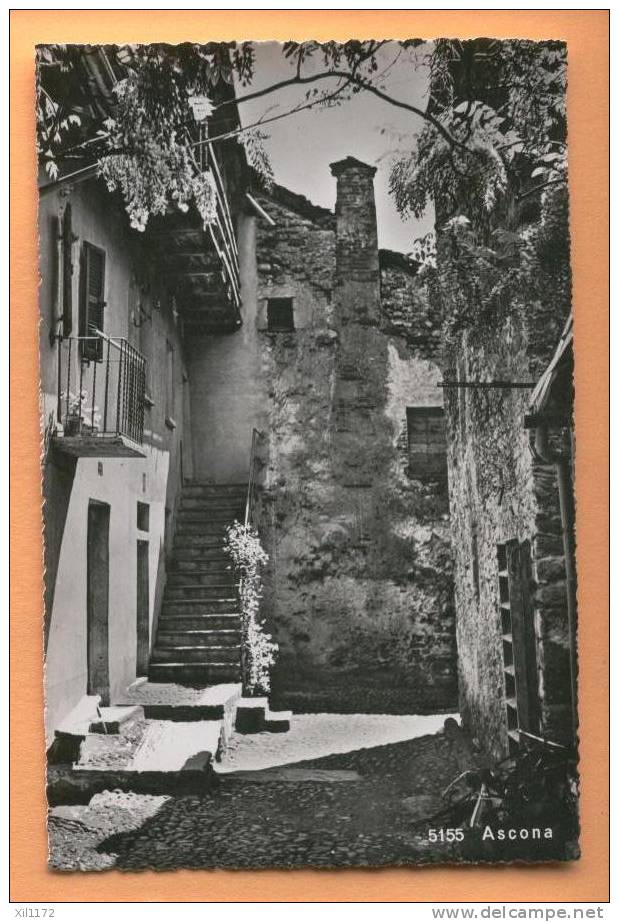 E795 Ascona Vue Du Vieux Village. Cachet Locarno 1943 + Stazioni Termale Svizzere Vers Bulle. - Ascona