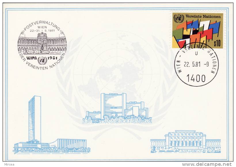1674  - ONU Vienne 1981 - Maximum Cards