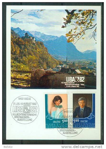 Liechtenstein  -  Carte Postale De 1982  -  Oblitération Expo Liba 82 - Brieven En Documenten