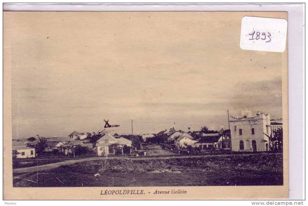 - CONGO - AVENUE GELLEIN (1893) - Other & Unclassified