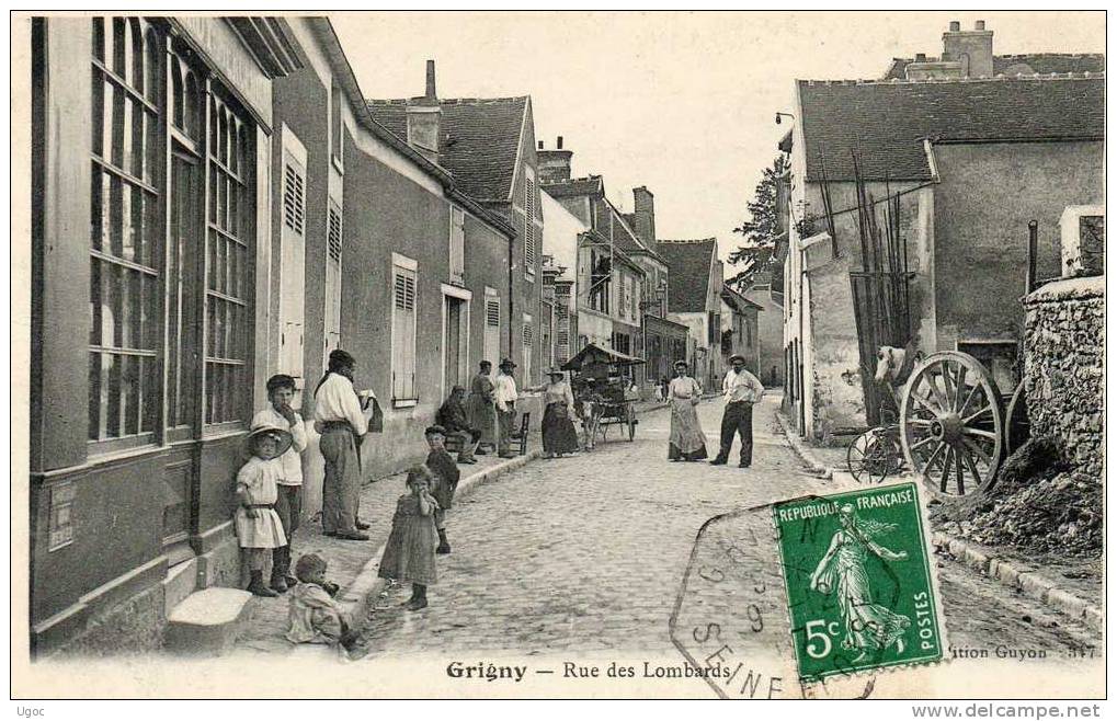 CPA-91-ESSONNE- GRIGNY- Rue Des Lombards.  865/2 - Grigny