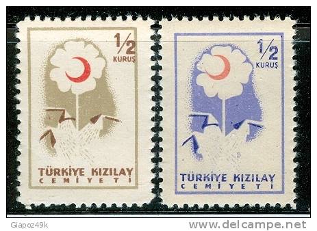 ● TURKIYE  - BENEFICENZA  - 1957  -  N.  250  Nuovi **  Varietà : Colori Diversi -  Lotto  736 - Timbres De Bienfaisance