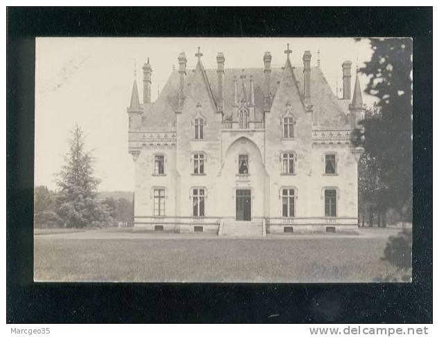 Carte Photo Chateau De Brignac Seiches La Façade    Belle Carte - Seiches Sur Le Loir