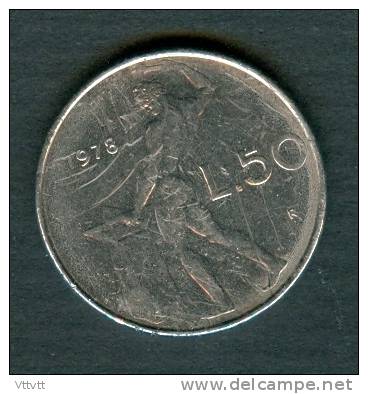 Monnaie, Italie : 50 Lires (1978) - 50 Lire