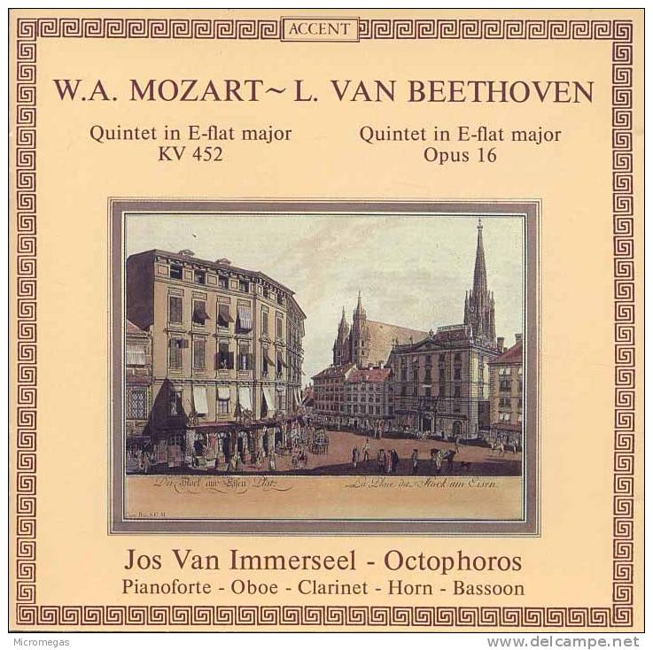 Mozart, Beethoven : Quintettes Pour Piano Et Vents, Immerseel, Octophoros - Classique
