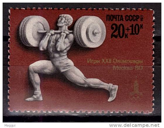 URSS  N°  4385  * *  JO 1980  Halterophilie - Gewichtheben