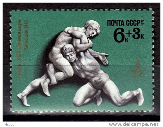 URSS  N°  4382  * *  JO 1980  Lutte - Lutte