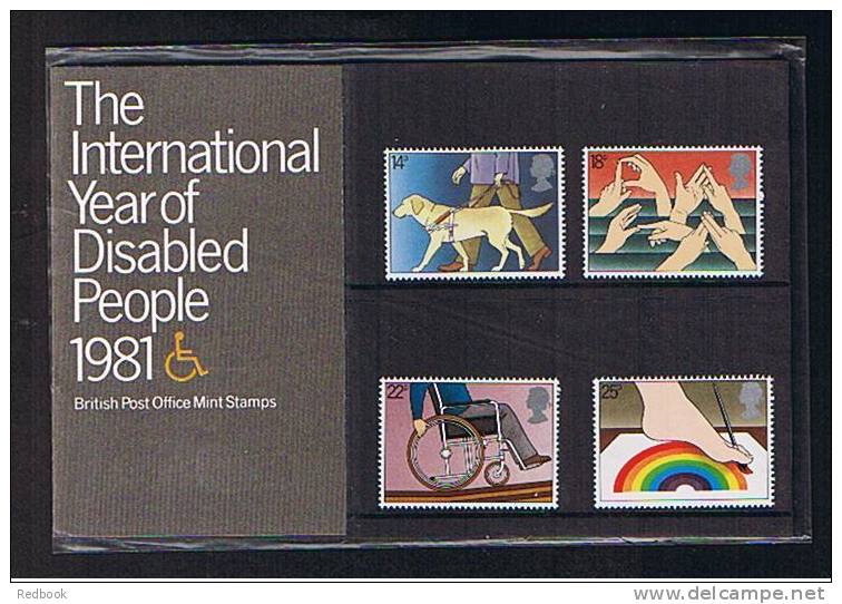 1981 GB MNH Stamps - Presentation Pack -  International Year Of Disabled People -  Ref 384 - Presentation Packs
