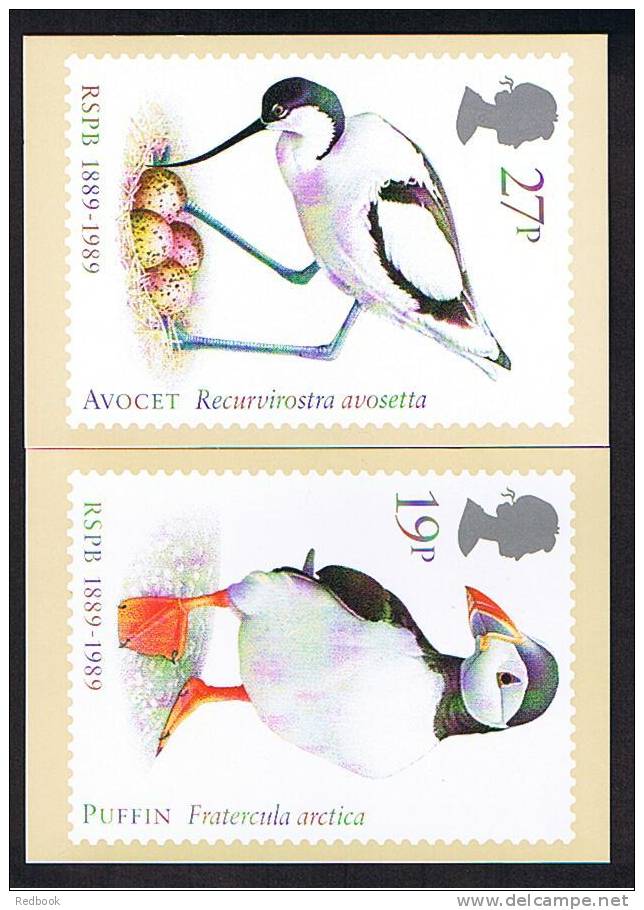 1989 GB PHQ Cards Set Of 4 - Birds - Ref 384 - PHQ-Cards